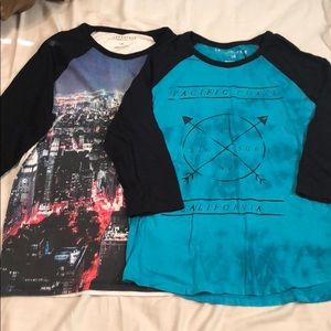 **BUNDLE**Aeropostale three quarter sleeve shirts